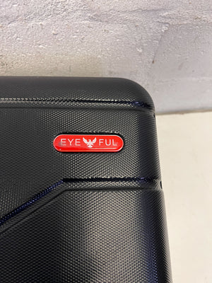 Durable Black Hardshell Carry-On Suitcase - Broken one side wheel - 2ndhandwarehouse.com