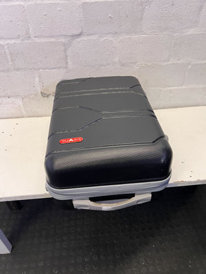 Durable Black Hardshell Carry-On Suitcase - Broken one side wheel - 2ndhandwarehouse.com