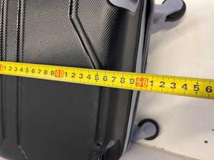 Durable Black Hardshell Carry-On Suitcase - Broken one side wheel - 2ndhandwarehouse.com