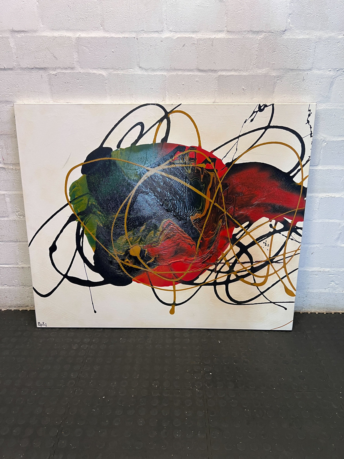 Dynamic Abstract Art Canvas Pastor Perez 120 by 100