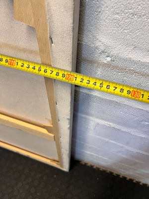 Dynamic Abstract Splash Art - Red, White & Black Canvas 120 by 100