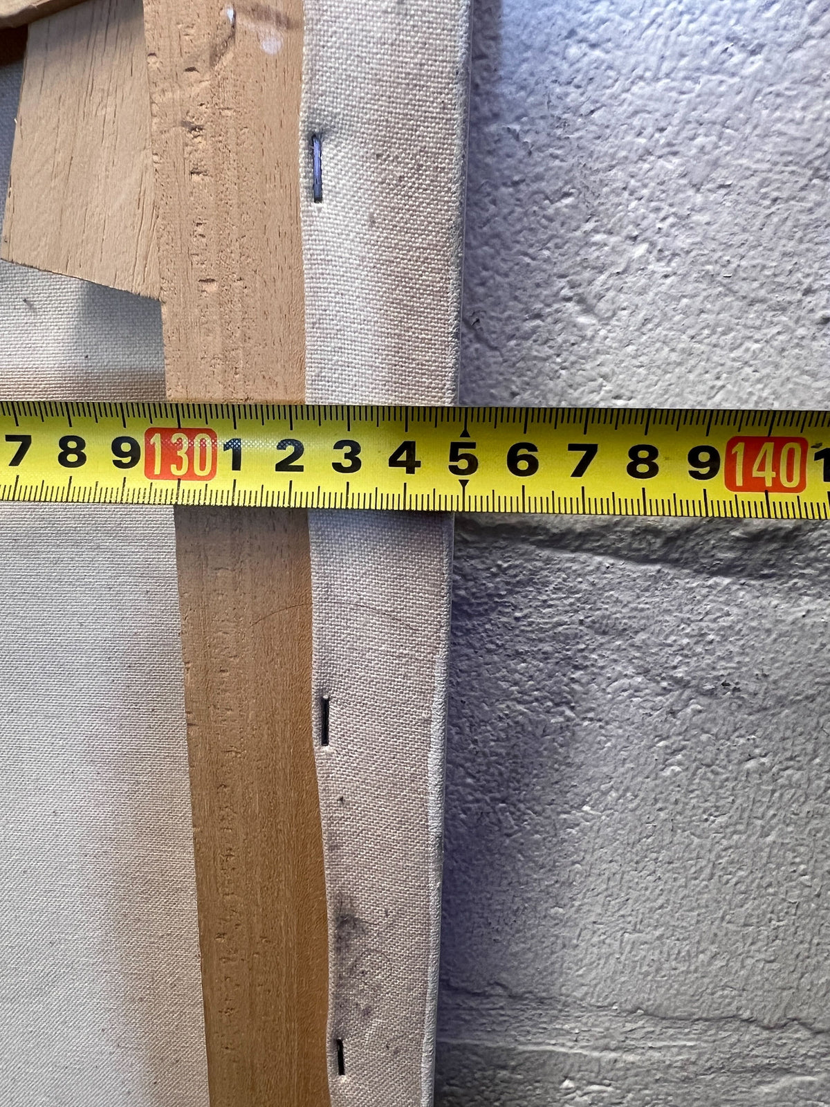 Dynamic Drip Abstract Canvas Art - Purple, Gold & Grey Modern Painting 135 by 150