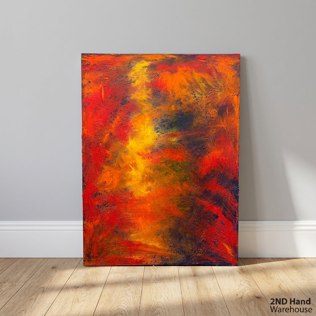 Dynamic Flame Abstract Art 89 by 122