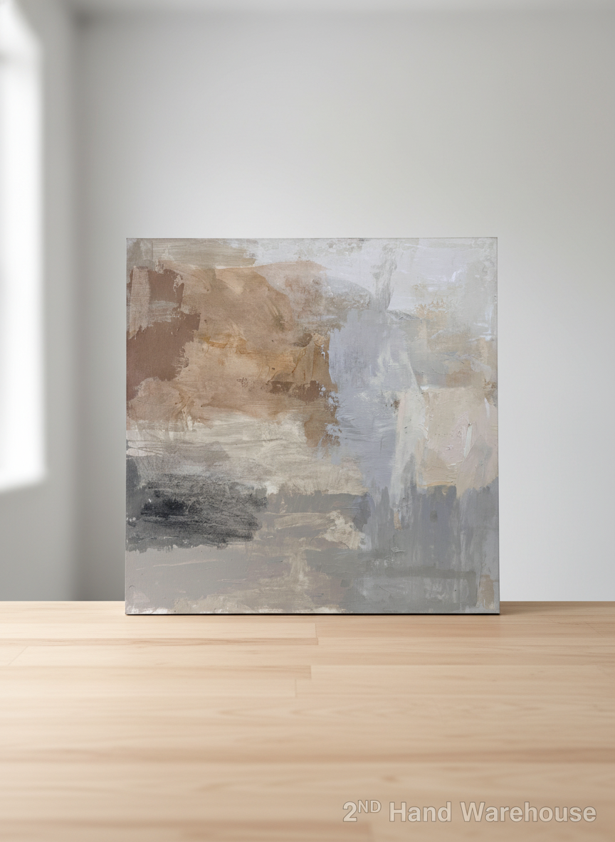 Earthy Tones Abstract Art Canvas 115 x 115cm