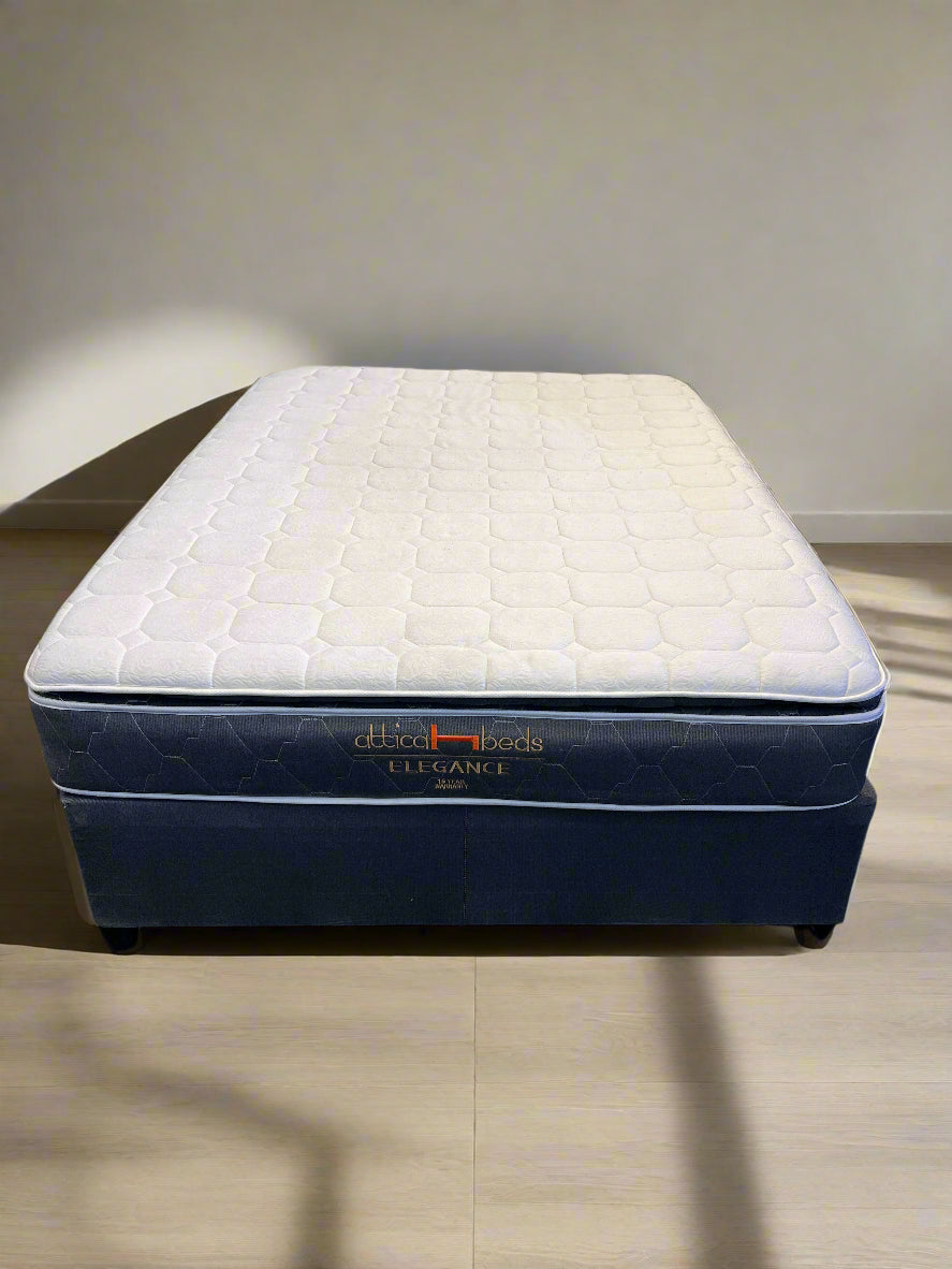 Elegant 1.5m Attica Double Bed - Slight Wear, Plush Comfort