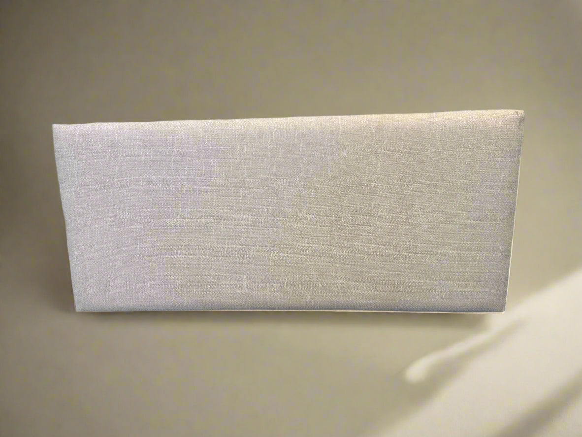 Elegant Beige Upholstered Queen Headboard – Modern Minimalist Design