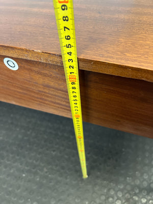 Elegant Bow-Front Mahogany Console Table with Drawers - 2ndhandwarehouse.com