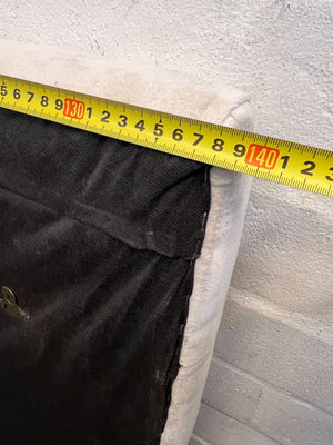 Elegant Cream Velvet Double Headboard – Chic & Timeless Design - REDUCED