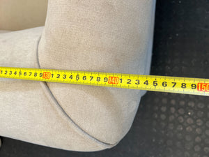 Elegant Petite Beige Loveseat with Rolled Arms ✨