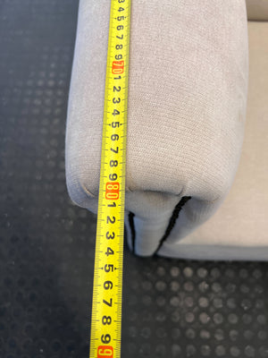 Elegant Petite Beige Loveseat with Rolled Arms ✨