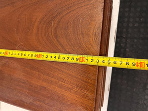 Elegant Vintage Wooden Storage Box with Brass Accents - Minor Scratches