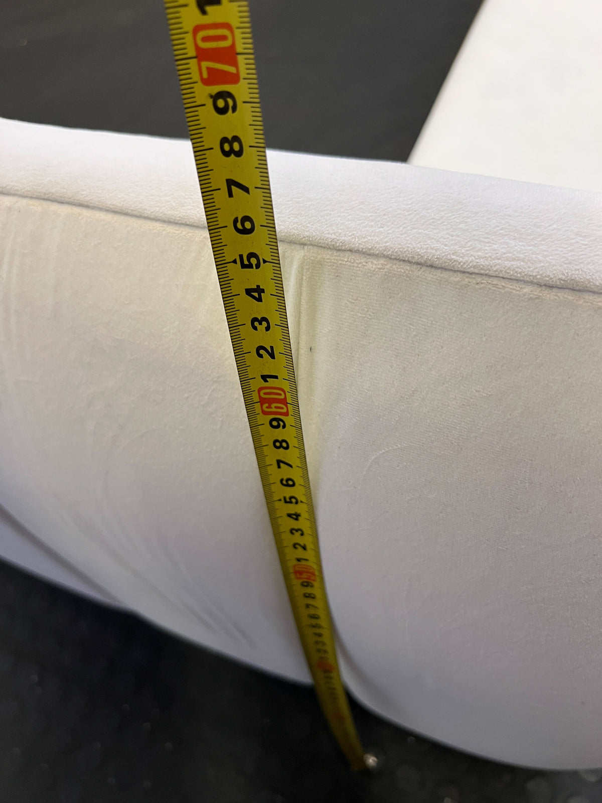 Elegant White Channel Tufted Bed Frame