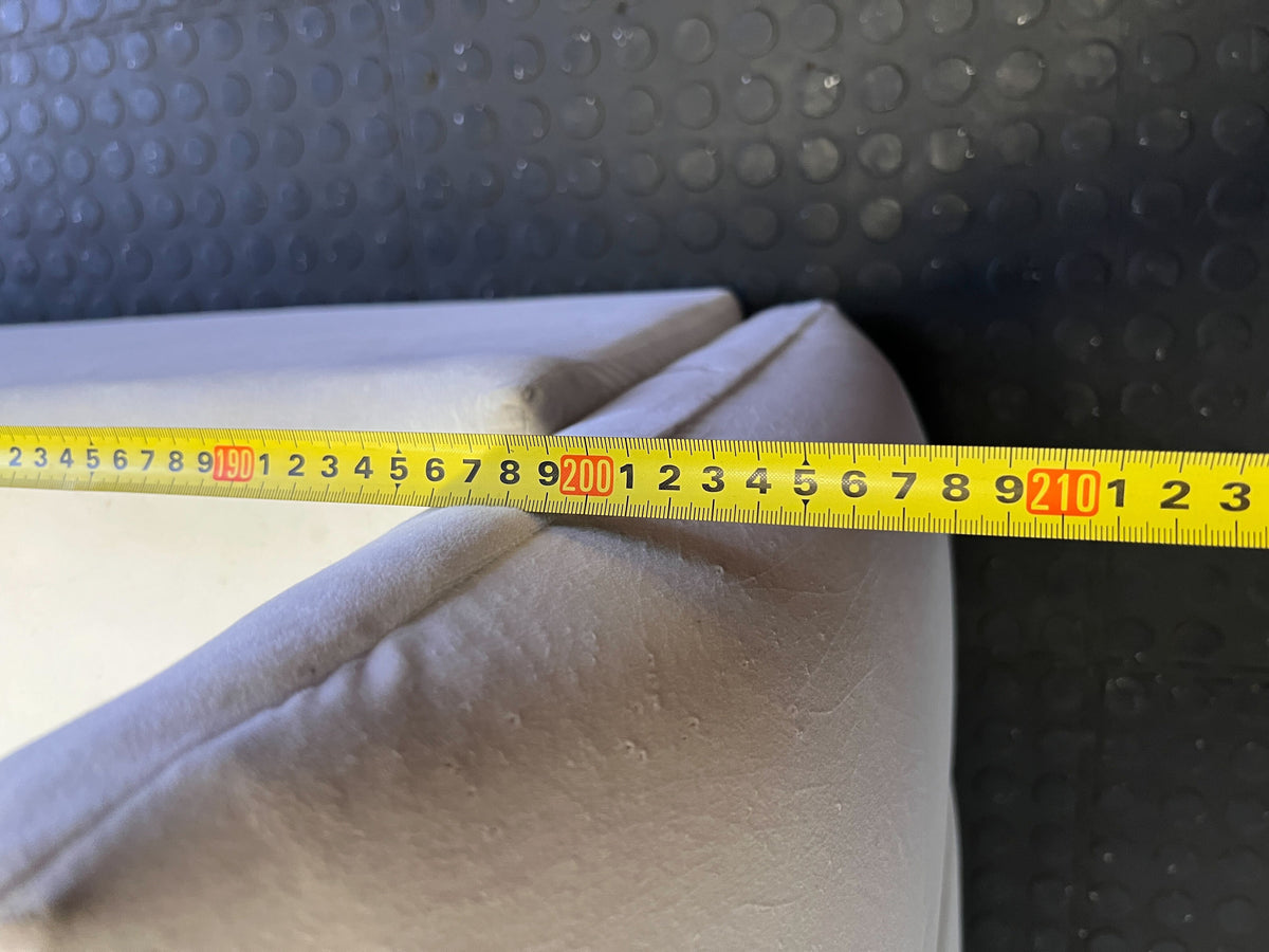 Elegant White Channel Tufted Bed Frame