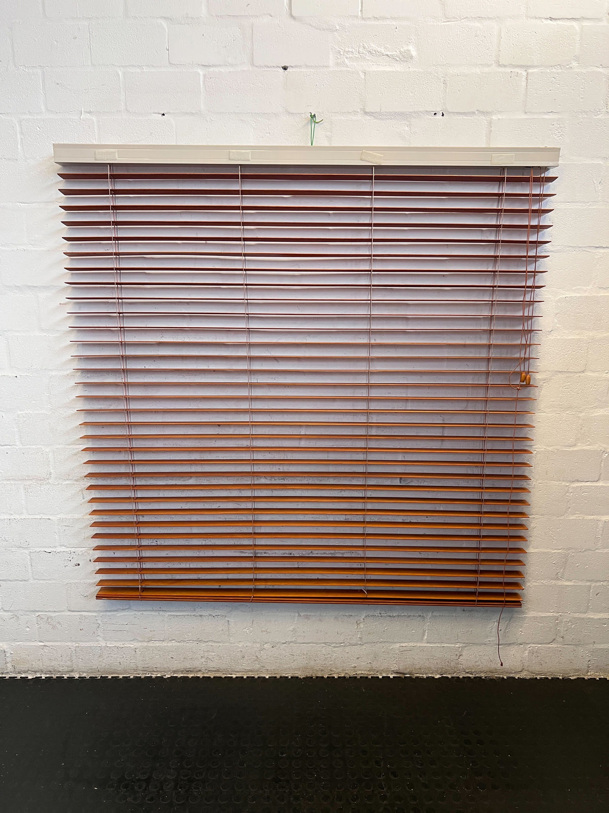 Elegant Wooden Venetian Blinds - 180cm - Warm Oak Finish 145cm wide