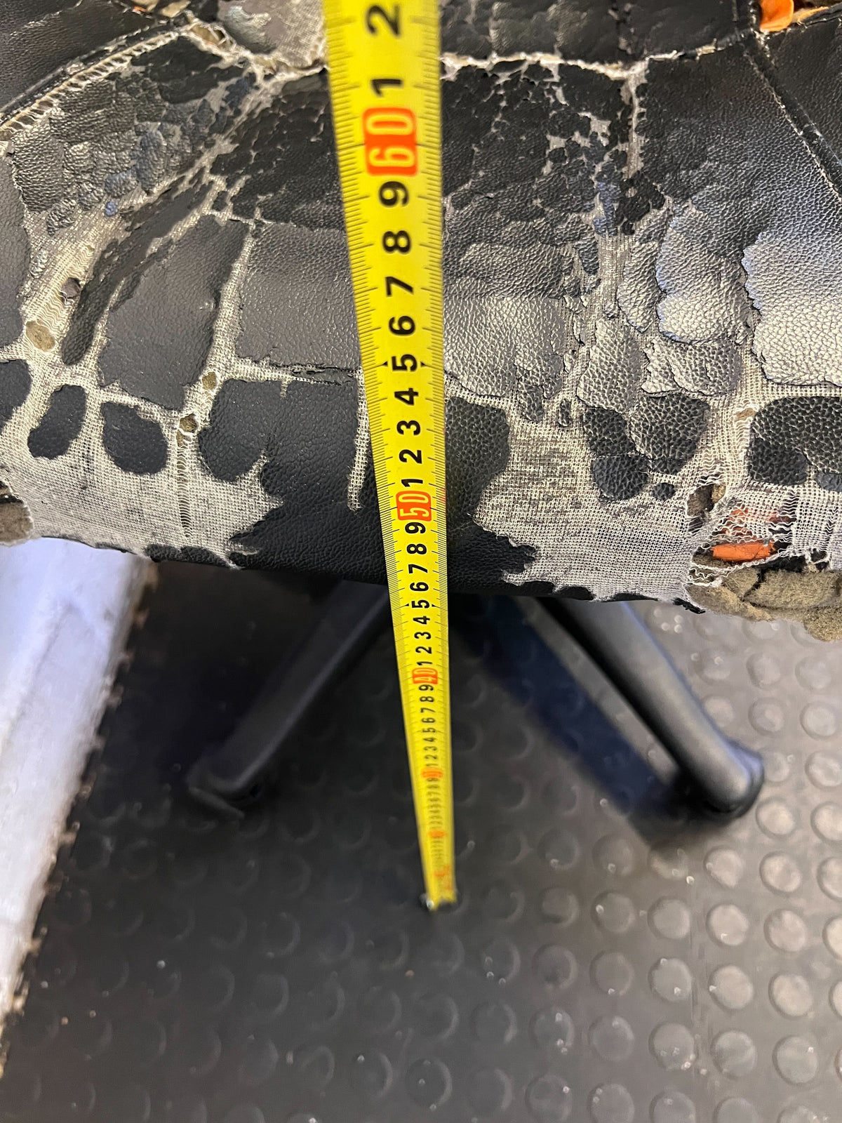 Ergonomic Black Office Chair with Worn Seat - CLEARANCE