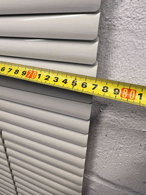 Essential White Aluminum Blinds 77 BY 180 - Minor Wear, Functional and Stylish