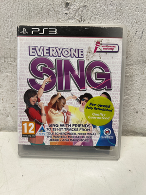 Everyone Sing PS3 Game - Case Stickers Present (No Mics Included) - 2ndhandwarehouse.com