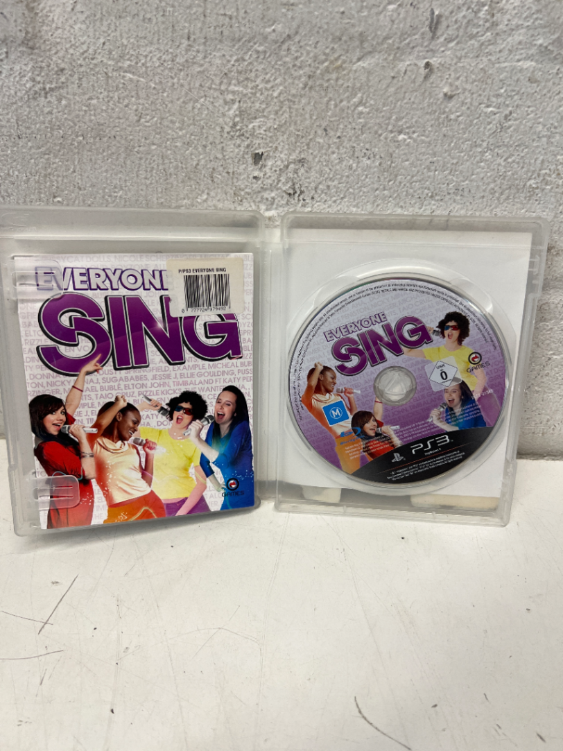 Everyone Sing PS3 Game - Case Stickers Present (No Mics Included) - 2ndhandwarehouse.com
