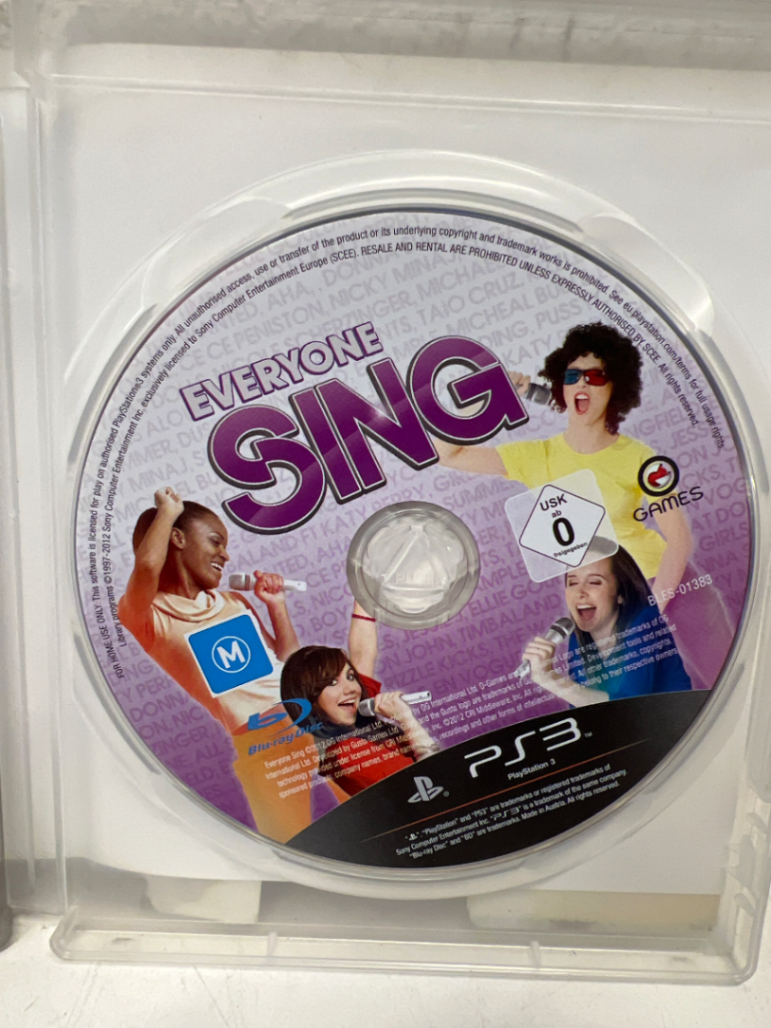 Everyone Sing PS3 Game - Case Stickers Present (No Mics Included) - 2ndhandwarehouse.com