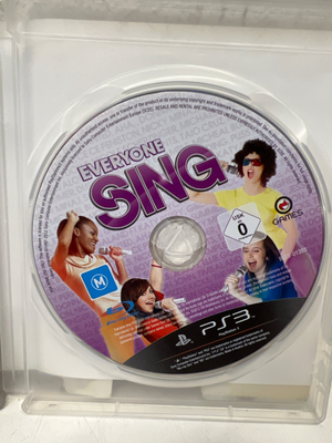 Everyone Sing PS3 Game - Case Stickers Present (No Mics Included) - 2ndhandwarehouse.com