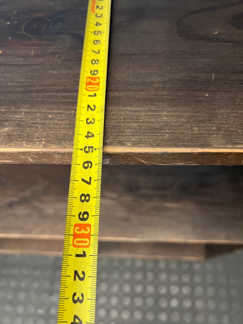 Extra Large Three-Section Wooden Bookshelf in Dark Finish — Fair Used Condition - 2ndhandwarehouse.com