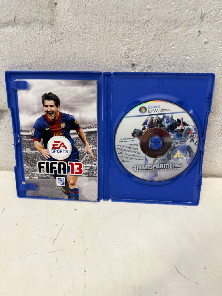 FIFA 13 PS2 Case & Manual - Includes Transformers PC Disc (No FIFA Disc) - 2ndhandwarehouse.com