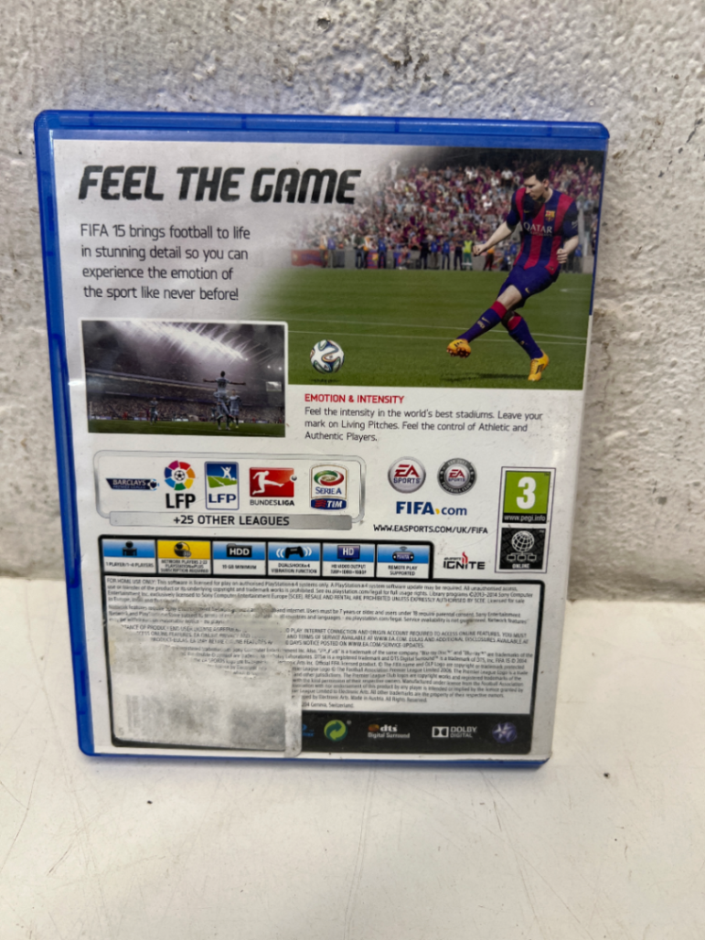 FIFA 15 (PS4) - Good Condition, Sticker Residue on Disc - 2ndhandwarehouse.com