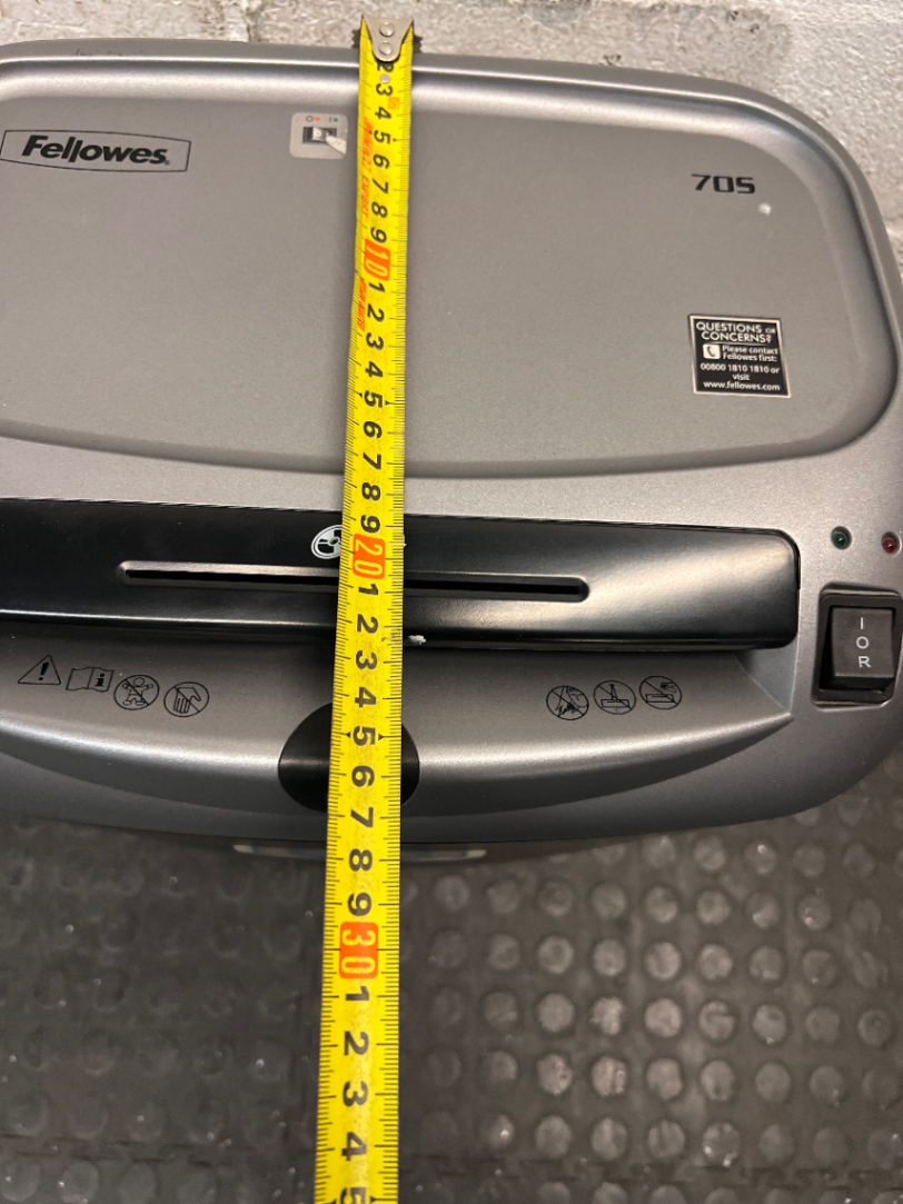 Fellowes Office Paper Shredder — Good Working Order