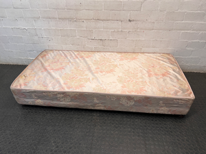 Floral Upholstered Single Base Set — Visible Water Damage Stain