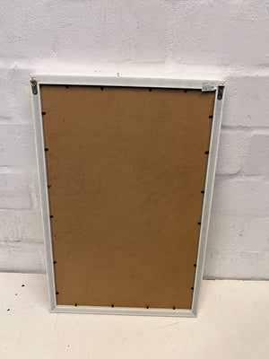 Framed Black and White Empire State Building Print - Damage - No Glass - 2ndhandwarehouse.com