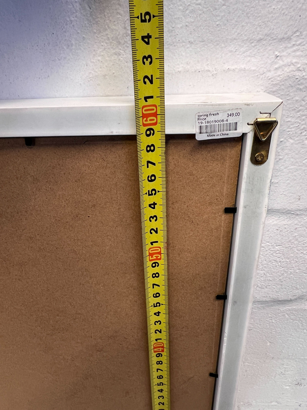 Framed Black and White Empire State Building Print - Damage - No Glass - 2ndhandwarehouse.com