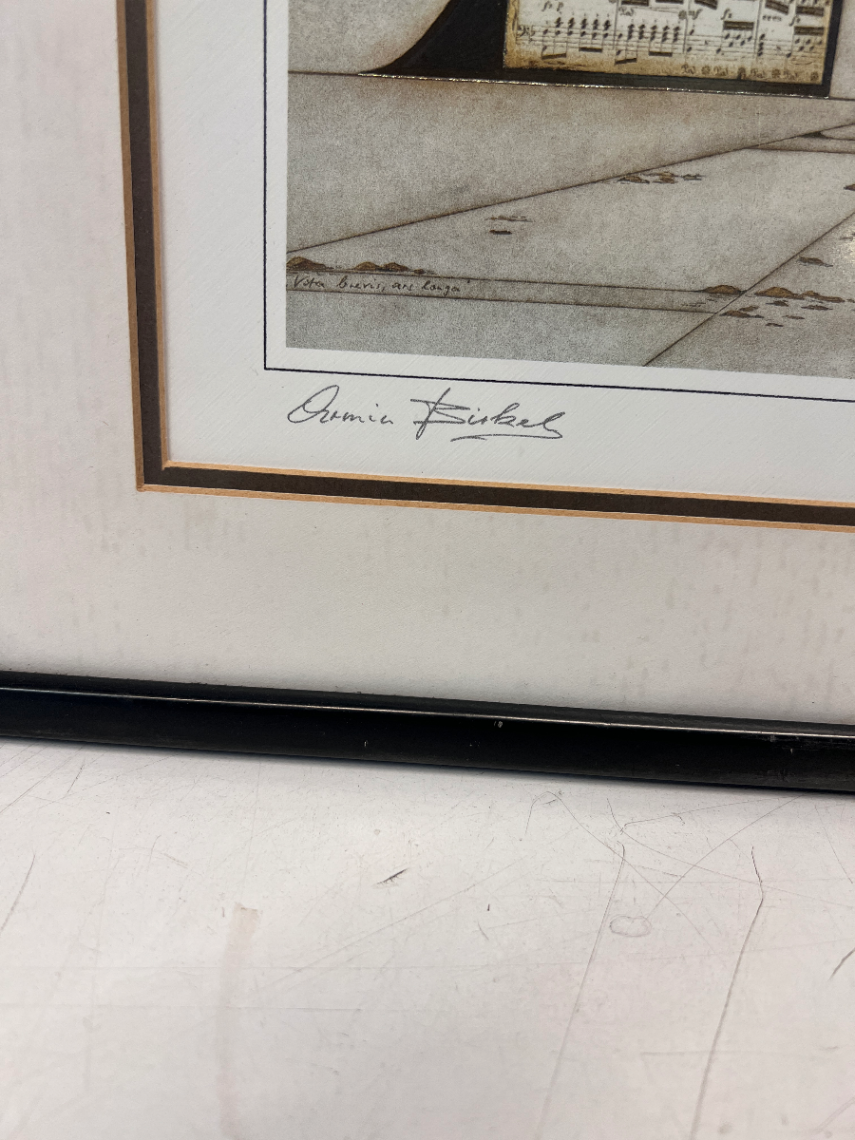 Framed Double Bass Musical Artwork - 2ndhandwarehouse.com