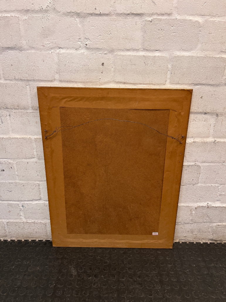 Framed Sketch Art with Gold-Toned Frame — Good Working Order