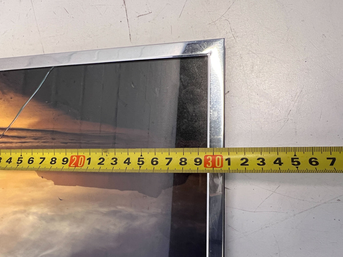 Framed Sunset Photo with Minor Damage – Cracked Glass - 2ndhandwarehouse.com