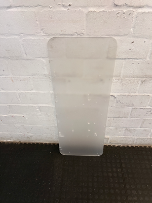 Frosted Glass Office Desk Divider Panel - 2ndhandwarehouse.com
