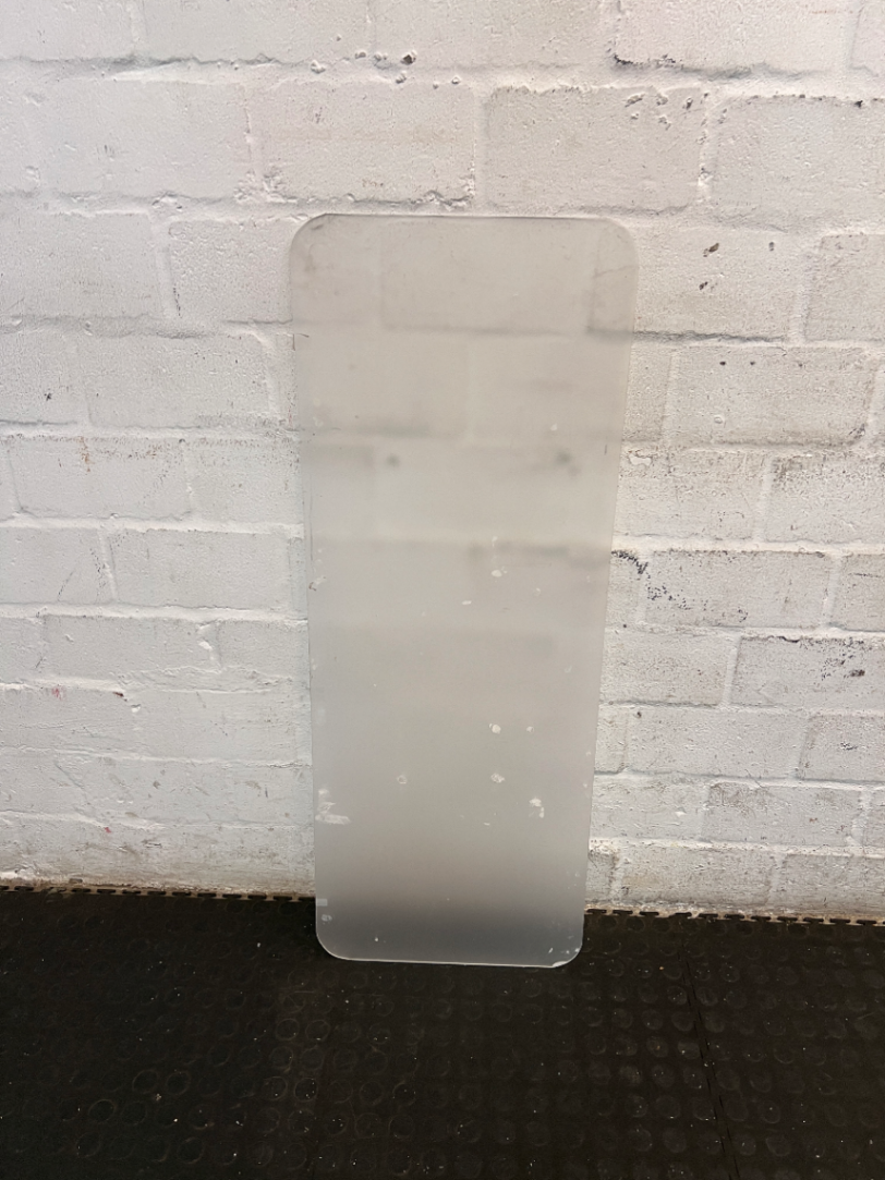 Frosted Glass Office Desk Divider Panel - 2ndhandwarehouse.com