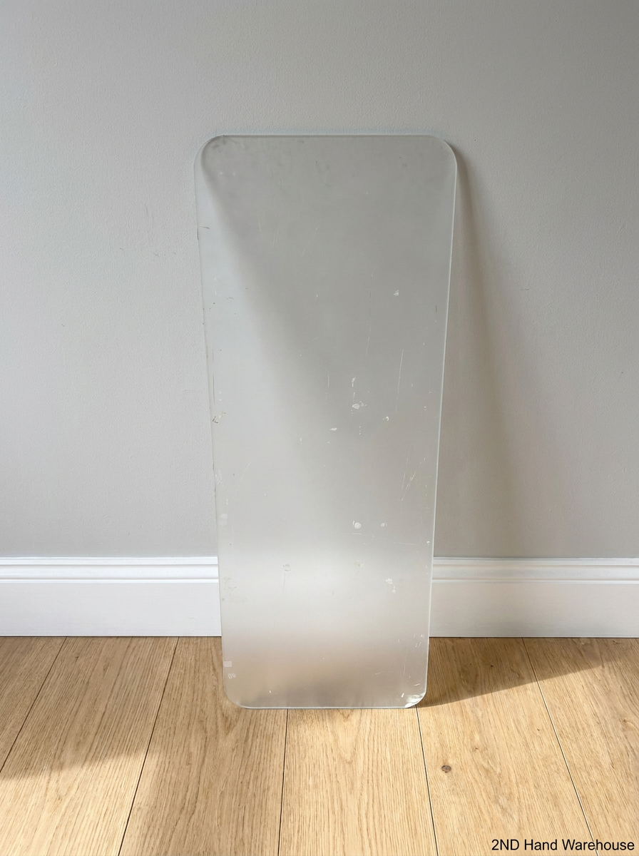 Frosted Glass Office Desk Divider Panel - 2ndhandwarehouse.com