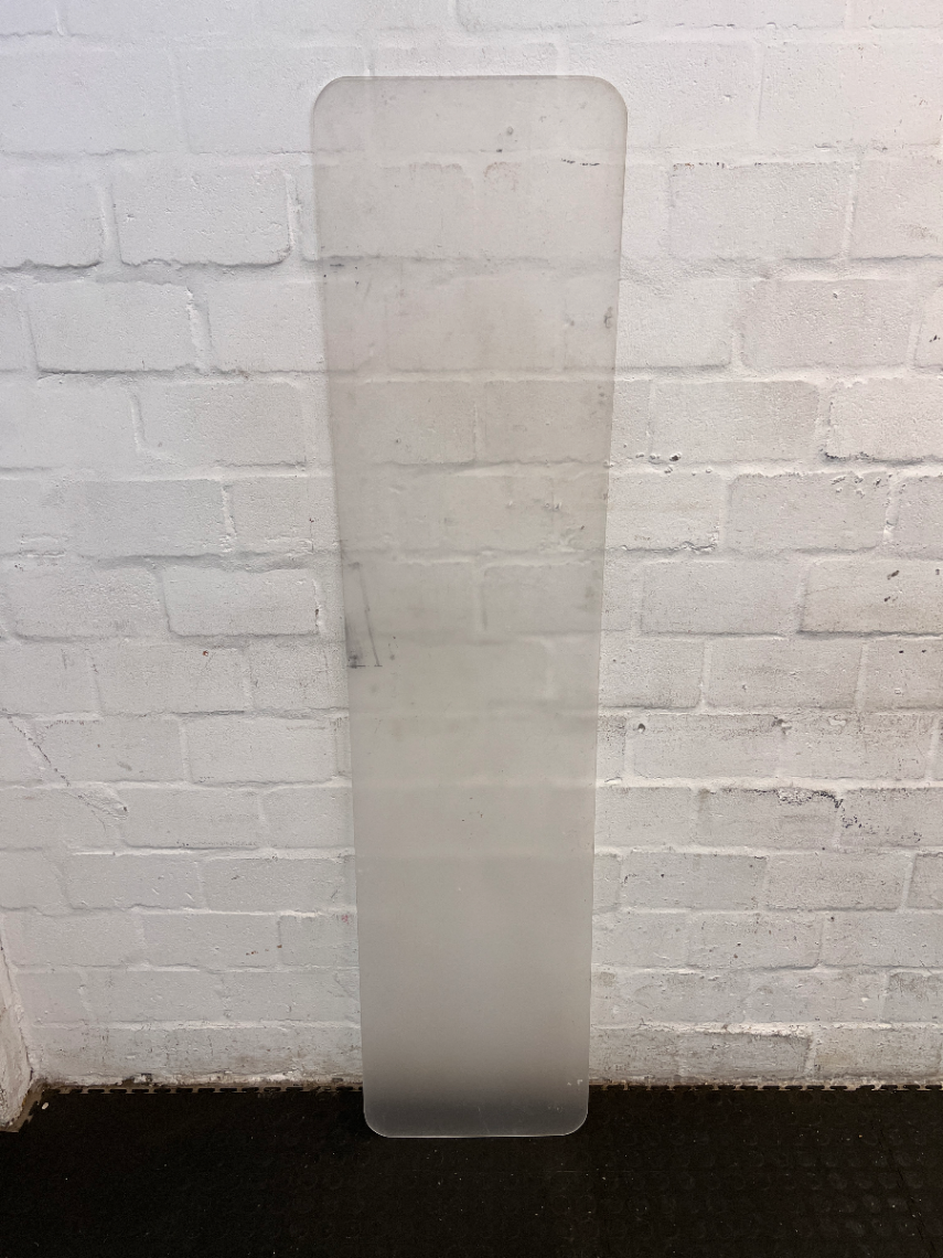 Frosted Translucent Room Divider with Rounded Corners - 2ndhandwarehouse.com