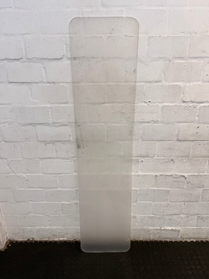 Frosted Translucent Room Divider with Rounded Corners - 2ndhandwarehouse.com