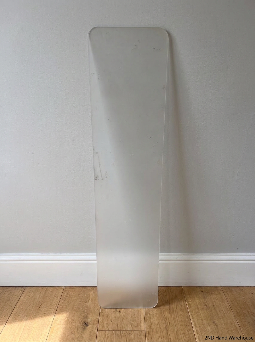 Frosted Translucent Room Divider with Rounded Corners - 2ndhandwarehouse.com