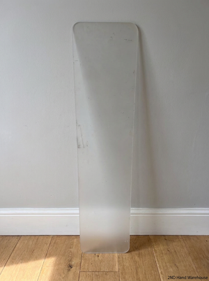 Frosted Translucent Room Divider with Rounded Corners - 2ndhandwarehouse.com