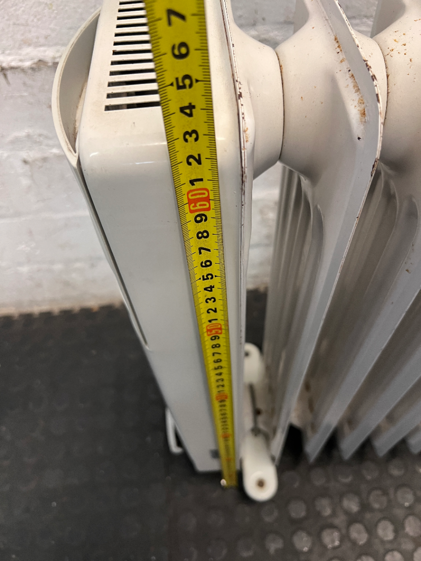 Fust Novamatic Oil-Filled Heater with Castors — Working Order with Visible Wear