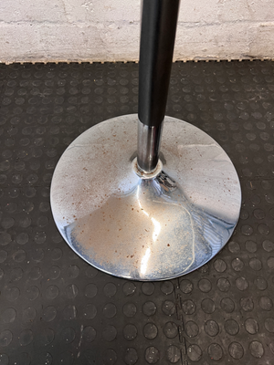 Glass Dining Set with 4 Blue Chairs - Wear on Table Base - 2ndhandwarehouse.com