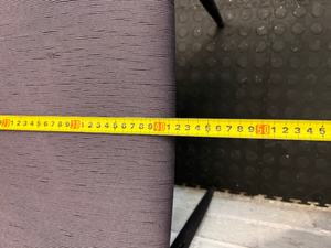 Grey Fabric Dining Chair with Slim Metal Legs - Well Used Condition - 2ndhandwarehouse.com