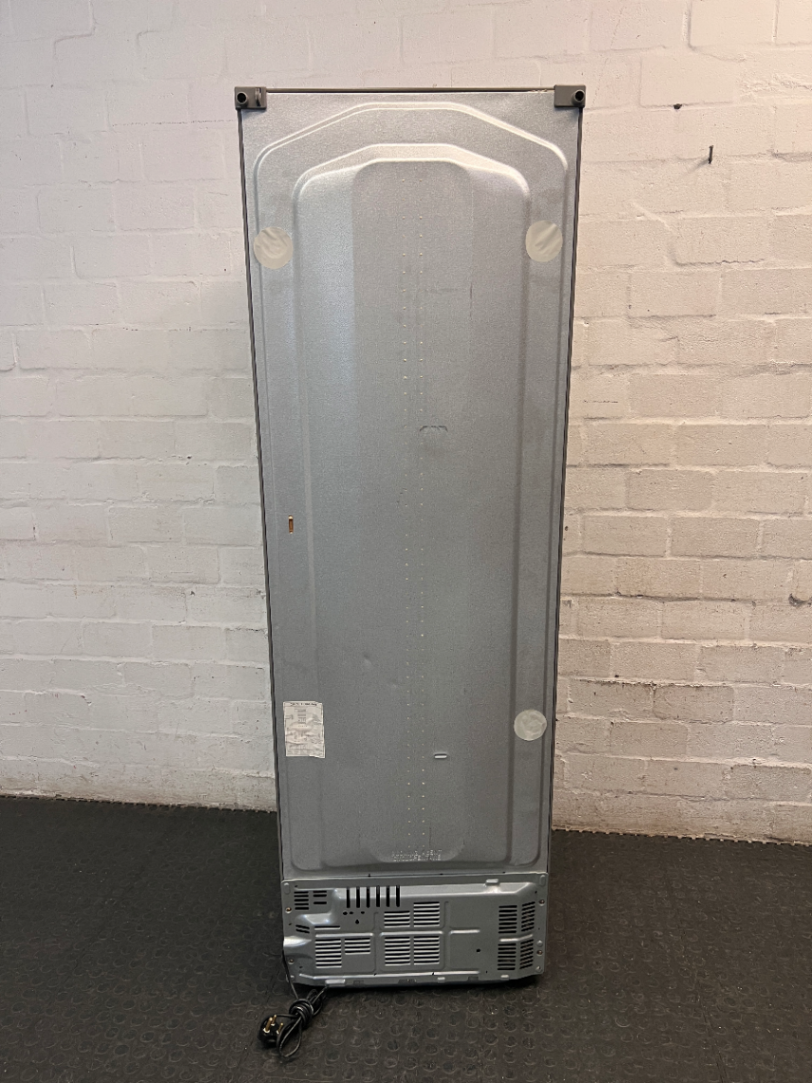 Grey LG Fridge Freezer with Bottom Freezer — Working Fridge with Loose Freezer Tray