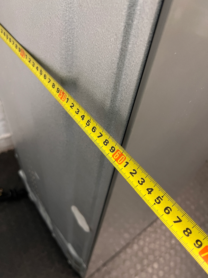 Grey LG Fridge Freezer with Bottom Freezer — Working Fridge with Loose Freezer Tray