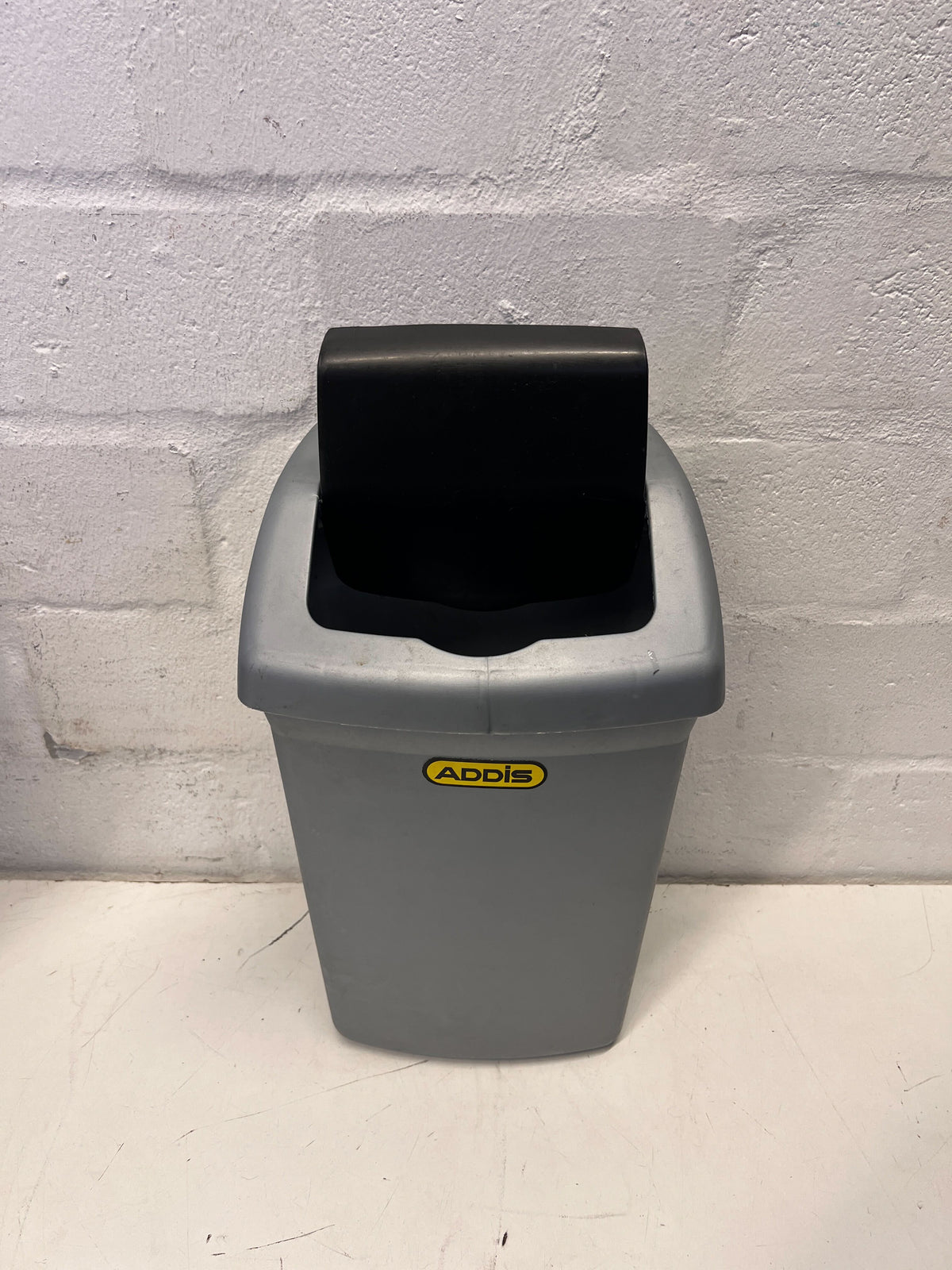 Grey Plastic Pedal Bin by Addis - Functional & Durable Trash Solution