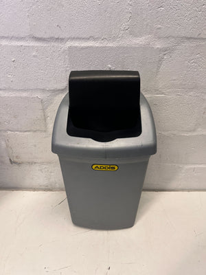 Grey Plastic Pedal Bin by Addis - Functional & Durable Trash Solution