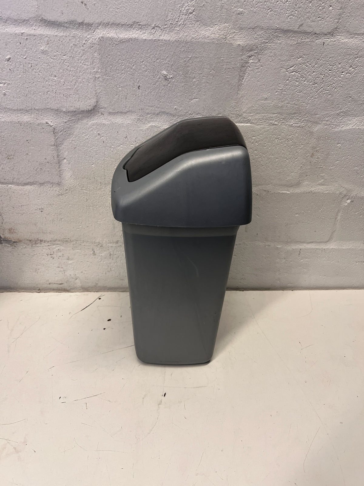 Grey Plastic Pedal Bin by Addis - Functional & Durable Trash Solution