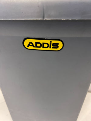 Grey Plastic Pedal Bin by Addis - Functional & Durable Trash Solution